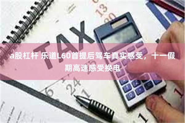 a股杠杆 乐道L60首提后驾车真实感受，十一假期高速感受换电